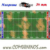 Basic Neoprene Mousepad Pitch of 34 mm Squares with NO Dugouts - Comixininos