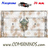 Norse Snow Neoprene Mousepad Pitch of 34 mm Squares with NO Dugouts - Comixininos
