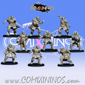 Norses - Resin Set of 7 GoN Linemen and 2 Throwers - Fanath Art