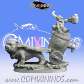 Goblins / Tinies - Bloodweiser Goblin Ambulance with Bulldog - Scibor Miniatures