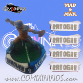 Set of 4 Rat Ogre Positional Markers - Mad & Max